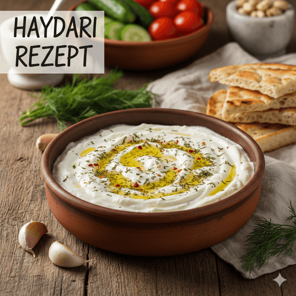 Haydari Rezept – Klassischer türkischer Joghurt-Dip