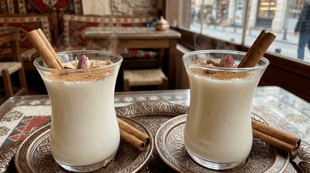 Türkisches Getränk mit Milch und Zimt – Rezept 2026