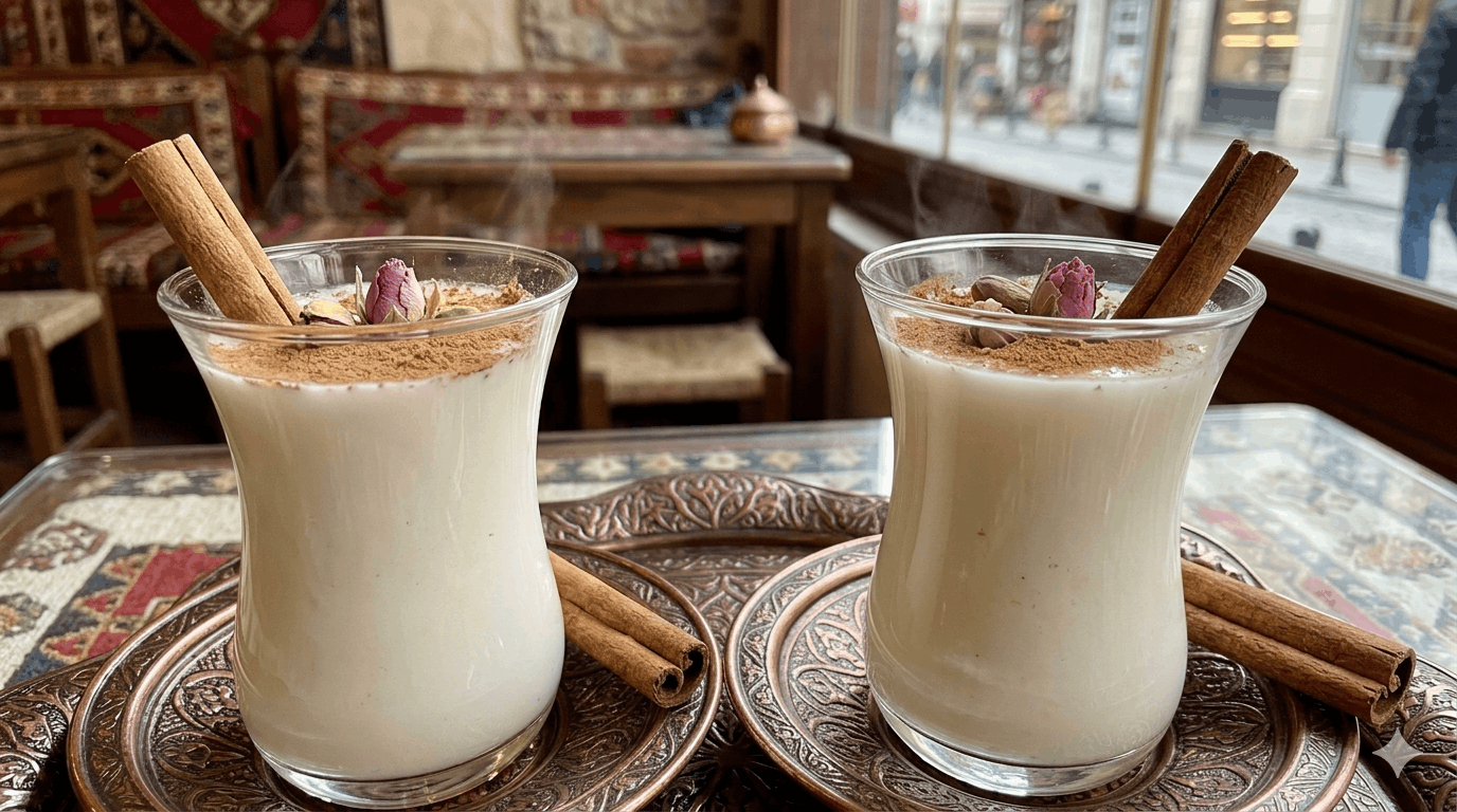 Türkisches Getränk mit Milch und Zimt – Rezept 2026