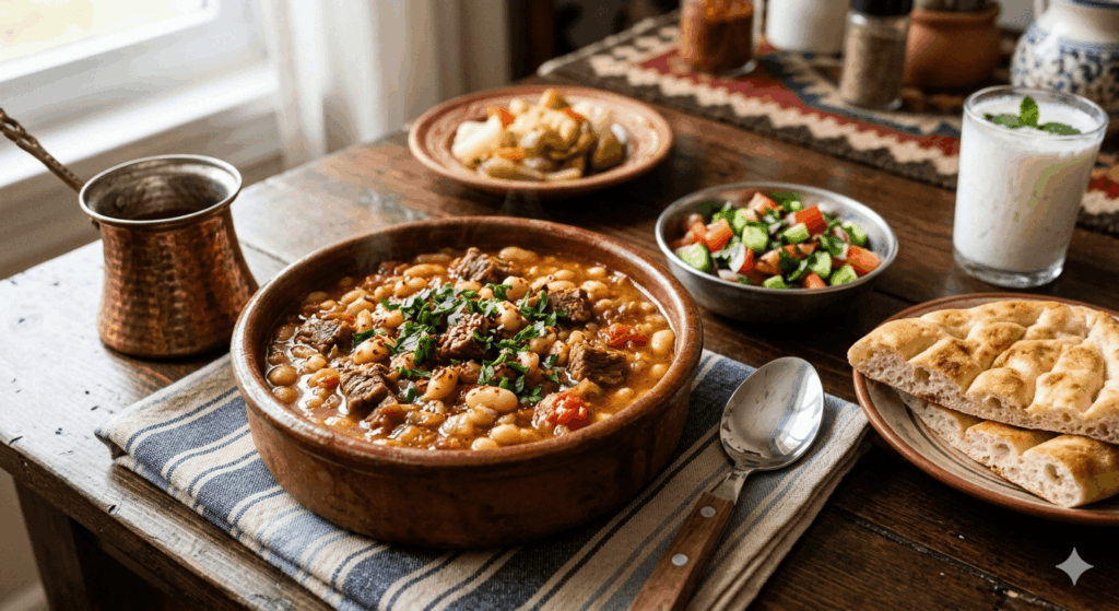Türkisches Rezept mit Bohnen und Rindfleisch Klassischer Eintopf (2026)