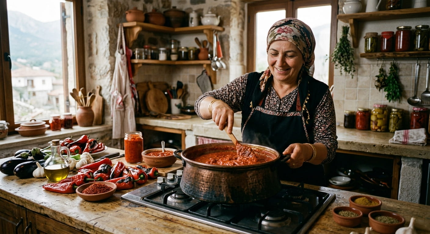 Türkisches Ajvar Rezept 2026 Würzige Paprikapaste einfach selber machen
